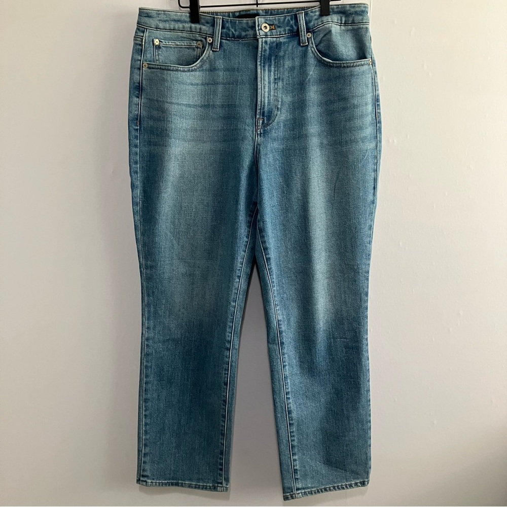 Talbots Modern Ankle Jean Medium Wash High Rise Size 12